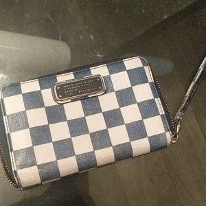 Marc by Marc Jacobs Blue checkered wristlet
